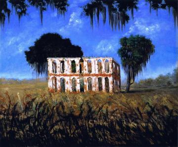 Ruins Of A Louisiana Plantation Artwork by George David Coulon