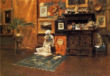 In the Studio Artwork by William Merritt Chase