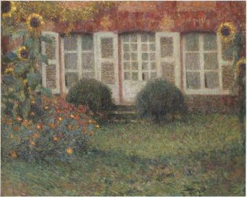 Sunflowers Artwork by Henri Le Sidaner