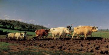 Plowing In The Nivernais, 1849 Artwork by Rosa Bonheur