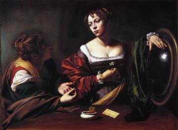 The Conversion of Mary Magdalen Artwork by Caravaggio