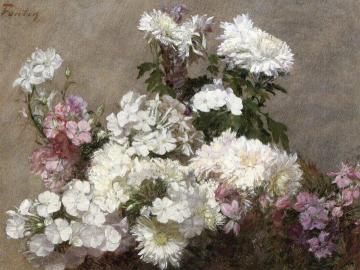 Mixed Bouquet Artwork by Henri Fantin-Latour