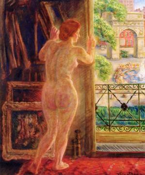 Looking Out On Washington Square Artwork by John Sloan