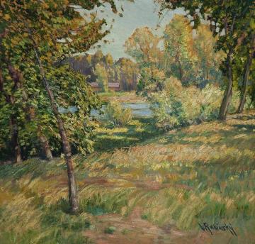 A summer day Artwork by Václav Radimský