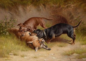 Hunting Artwork by Carl Reichert