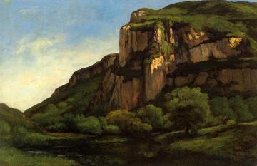 Rocks at Mouthier Artwork by Gustave Courbet