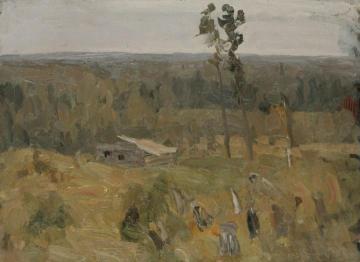 Siberia. Taiga Artwork by Pyotr Konchalovsky