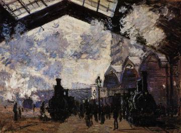 The Saint-Lazare Station Artwork by Claude Oscar Monet