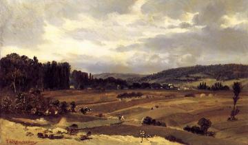 Lanscape with Farmland Artwork by Théodore Rousseau
