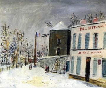 The Moulin de la Galette in Montmartre Artwork by Maurice Utrillo