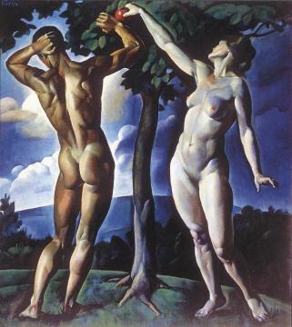 Adam And Eve Artwork by Karoly Patko