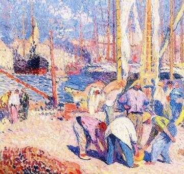 Port de Marseilles Artwork by Henri Martin