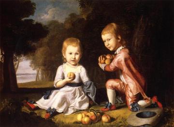 The Stewart Children Artwork by Charles Willson Peale