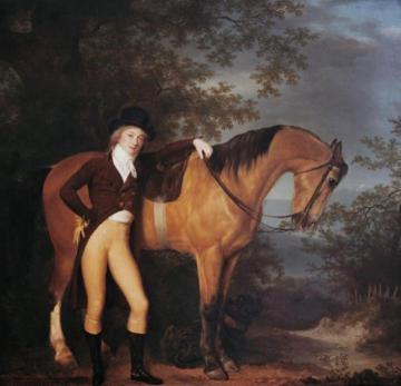 Self-portrait with Horse Artwork by Jacques-Laurent Agasse