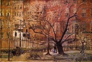 Gramercy Park Artwork by George Benjamin Luks