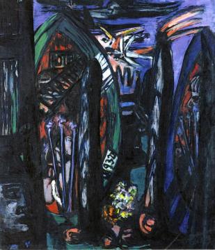 Hotel de l'Ambre Artwork by Max Beckmann