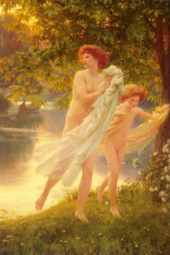 Startled Artwork by Sir Francis Bernard Dicksee