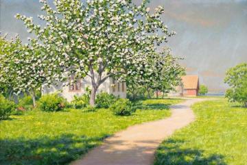 Summer landscape Artwork by Johan Krouthén
