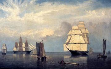 Salem Harbor Artwork by Fitz Hugh Lane