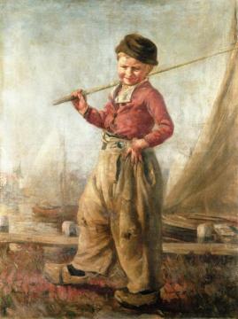A Dutch Fisher-boy Artwork by George Fiddes Watt
