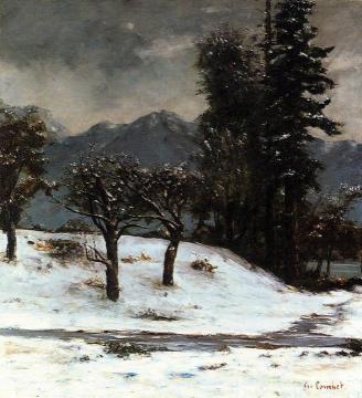 Snow Artwork by Gustave Courbet