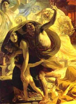 The Last Day Of Pompeii (detail 2) Artwork by Karl Pavlovich Bryullov