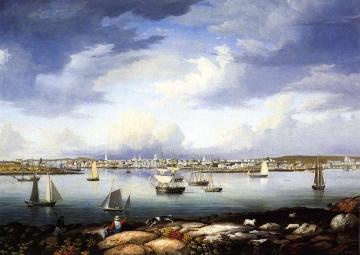 Gloucester from Rocky Neck Artwork by Fitz Hugh Lane