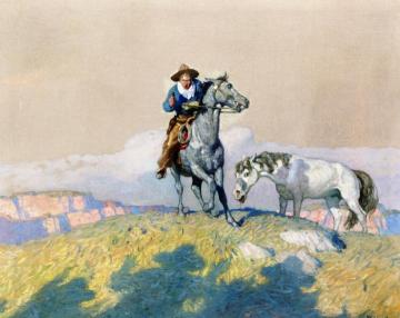 Fall Back! Artwork by Newell Convers (N.C.) Wyeth