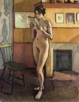 Nude By The Fireplace Artwork by Albert Marquet