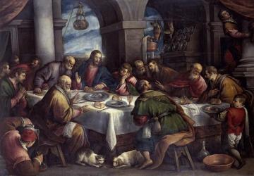 The Last Supper Artwork by Francesco Bassano  the Younger