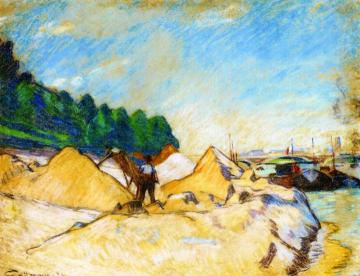 Quai de la Seine à Paris Artwork by Armand Guillaumin