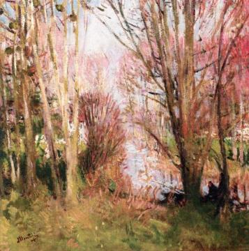 Banks of the River Artwork by Pierre Eugène Montézin