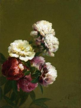 Peonies in a Bowl Artwork by Charles Ethan Porter
