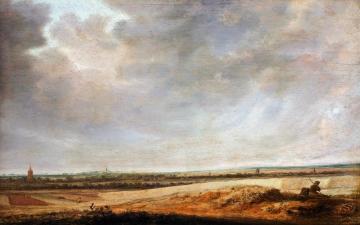 Landscape with Cornfields Artwork by Salomon van Ruysdael