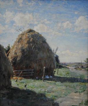Haystack in Skagen Artwork by Johan Krouthén