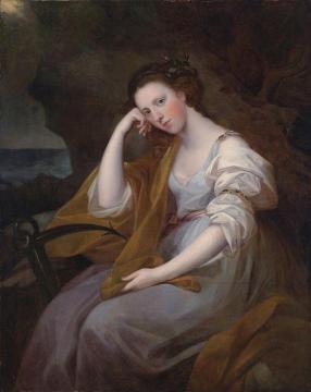 Portrait Of Louisa Leveson Gower As Spes (goddess Of Hope) Artwork by Angelica Kauffmann