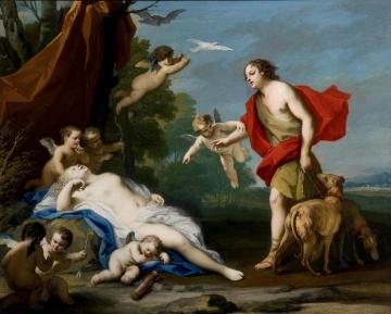 Venus And Adonis Artwork by Jacopo Amigoni