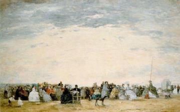 The Beach at Trouville Artwork by Eugène-Louis Boudin