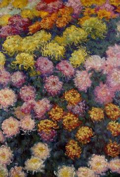 Bed of Chrysanthemums Artwork by Claude Oscar Monet