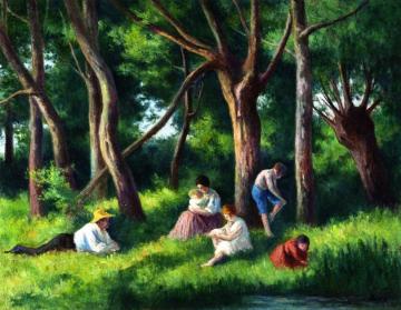 Afternoon, in the Woods Artwork by Maximilien Luce