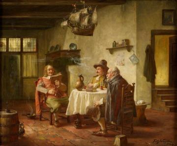 An Interesting Story Artwork by Fritz Wagner