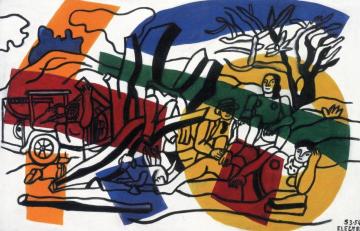 A Party in the Countryside (study) Artwork by Fernand Léger