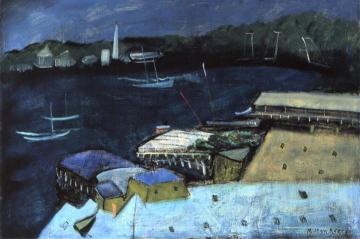 Harbor At Night Artwork by Milton Avery