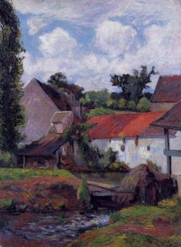 Farm in Osny Artwork by Paul Gauguin