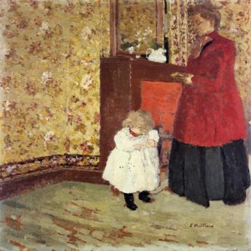 Mother and Child Artwork by Edouard Vuillard