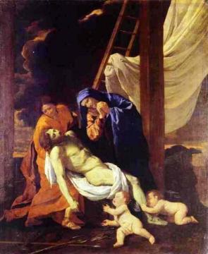 Descend from the Cross Artwork by Nicolas Poussin