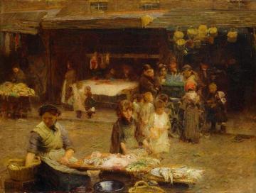 The Fishmarket, Patrick Street Artwork by Walter Frederick Osborne