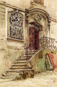 School at Fribourg Artwork by Charles Edmund Dana