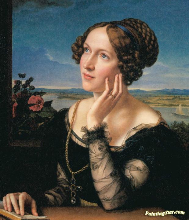 Wilhelmine (painter's wife) Artwork by Carl Begas
