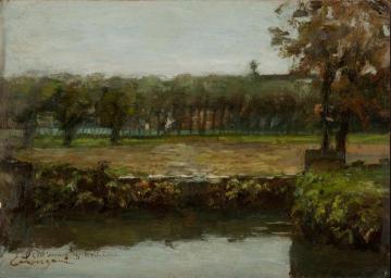 Milanese countryside Artwork by Emilio Longoni